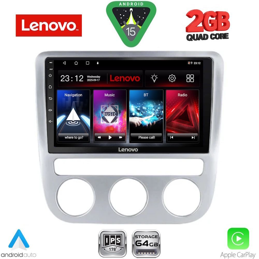 Βλησαρούλης Car Center - LENOVO LVD 2752_CPA CLIMA (9inc) MULTIMEDIA TABLET for VW EOS mod. 2006-2016 - SCIROCCO mod. 2008-2010