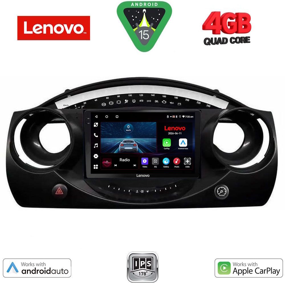 Βλησαρούλης Car Center - LENOVO LVE 8063_CPAA (9inc) MULTIMEDIA TABLET for MINI COOPER (R50-R52-R53) mod. 2000-2006