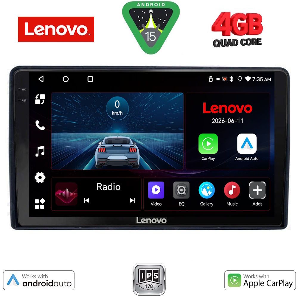 Βλησαρούλης Car Center - LENOVO LVE 8081_CPAA (9inc) MULTIMEDIA TABLET for CITROEN – PEUGEOT mod. 2008-2018
