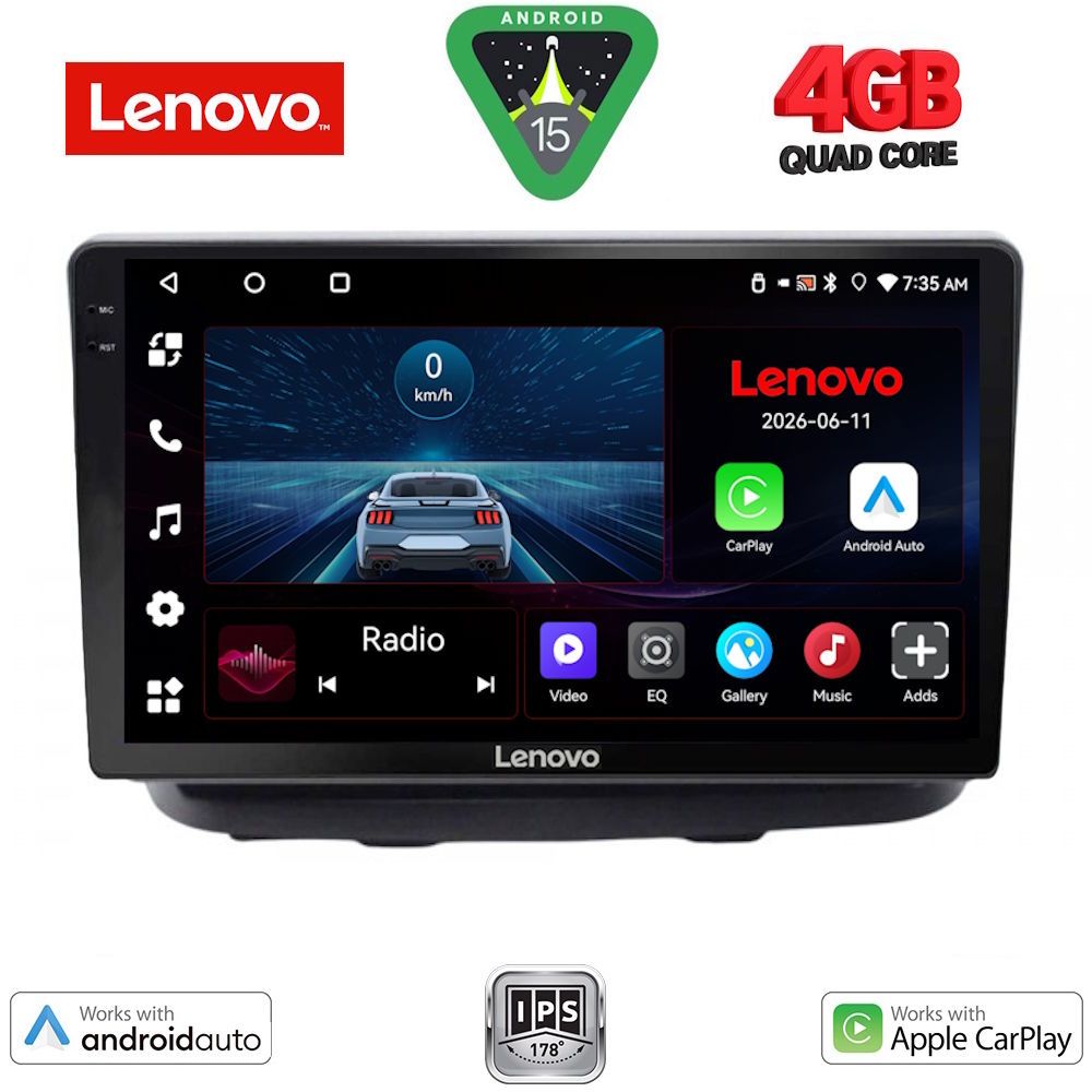 Βλησαρούλης Car Center - LENOVO LVE 8135_CPAA (10inc) MULTIMEDIA TABLET for FIAT DOBLO mod. 2002-2009