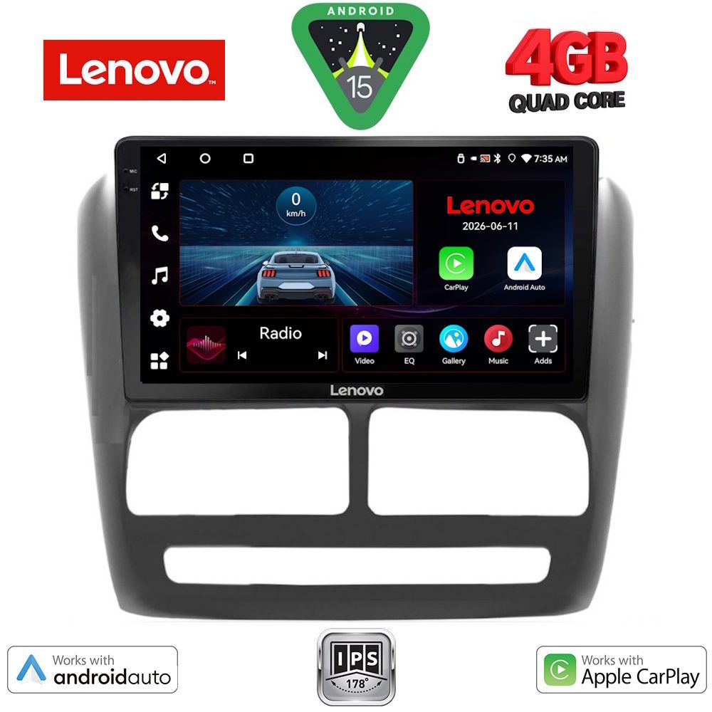 Βλησαρούλης Car Center - LENOVO LVE 8137_CPAA (9inc) MULTIMEDIA TABLET for FIAT DOBLO mod. 2010-2015