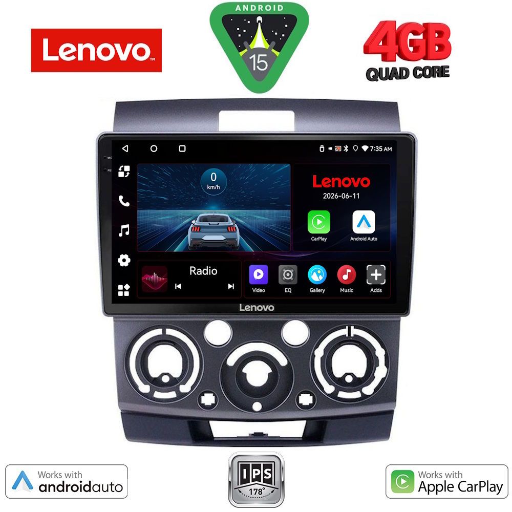 Βλησαρούλης Car Center - LENOVO LVE 8170_CPAA (9inc) MULTIMEDIA TABLET for FORD RANGER | MAZDA BT50 mod. 2006-2011