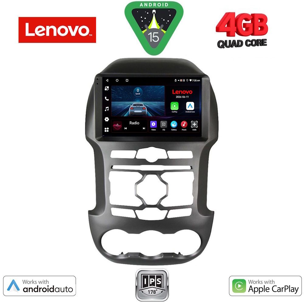 Βλησαρούλης Car Center - LENOVO LVE 8171S_CPAA (9inc) MULTIMEDIA TABLET for FORD RANGER mod. 2011-2015