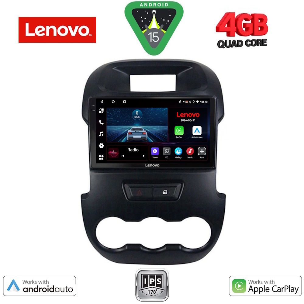 Βλησαρούλης Car Center - LENOVO LVE 8171_CPAA (9inc) MULTIMEDIA TABLET for FORD RANGER mod. 2011-2015