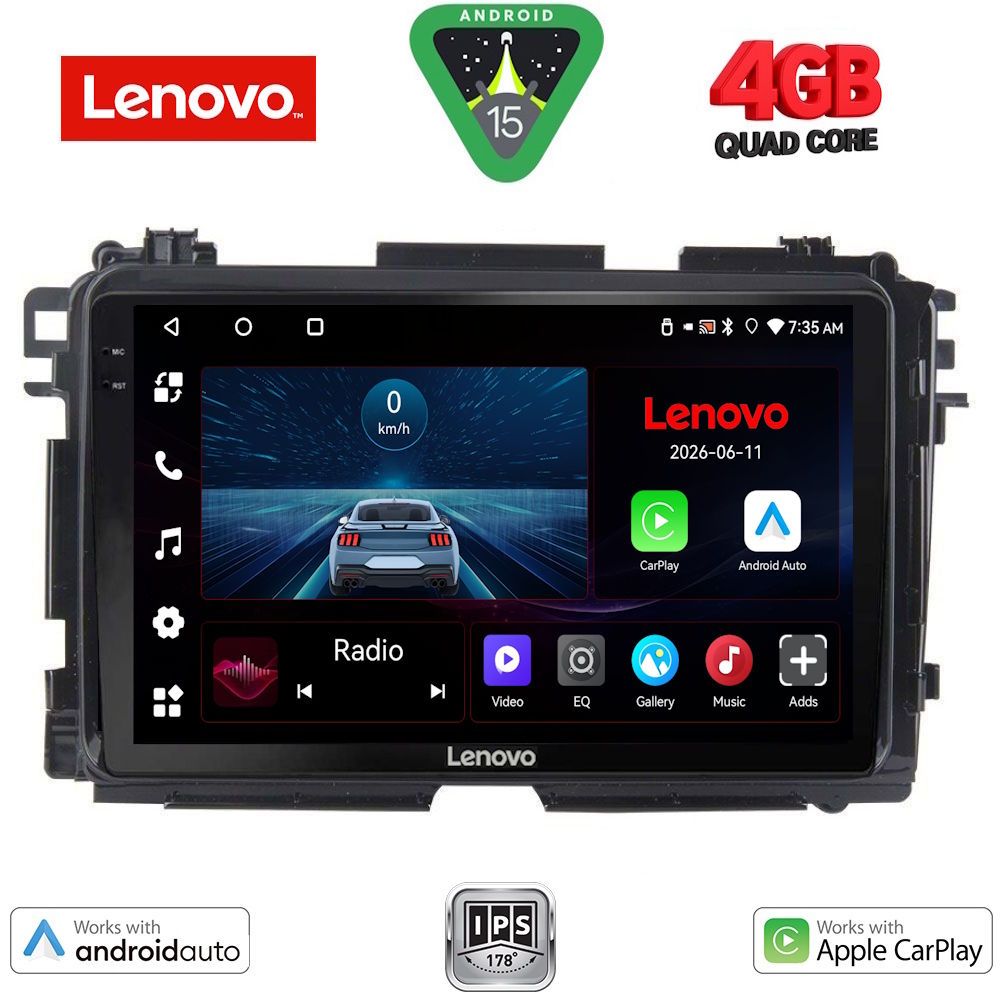 Βλησαρούλης Car Center - LENOVO LVE 8201_CPAA (9inc) MULTIMEDIA TABLET for HONDA HRV mod. 2015-2021