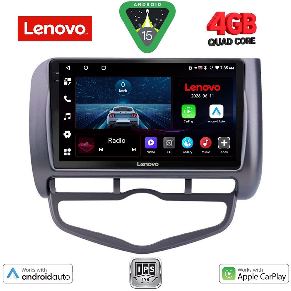 Βλησαρούλης Car Center - LENOVO LVE 8210_CPAA CLIMA (9inc) MULTIMEDIA TABLET for HONDA JAZZ mod. 2002-2008