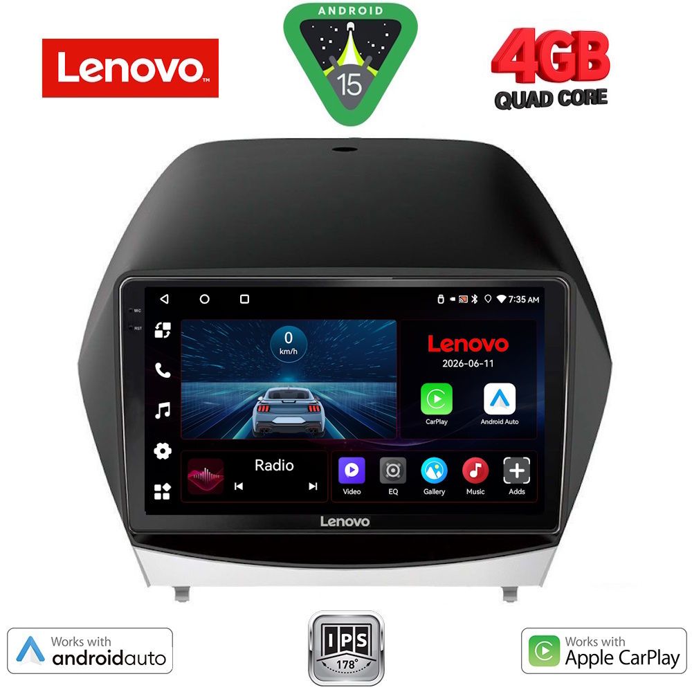 Βλησαρούλης Car Center - LENOVO LVE 8235_CPAA (10inc) MULTIMEDIA TABLET for HYUNDAI iX35  mod. 2010-2015