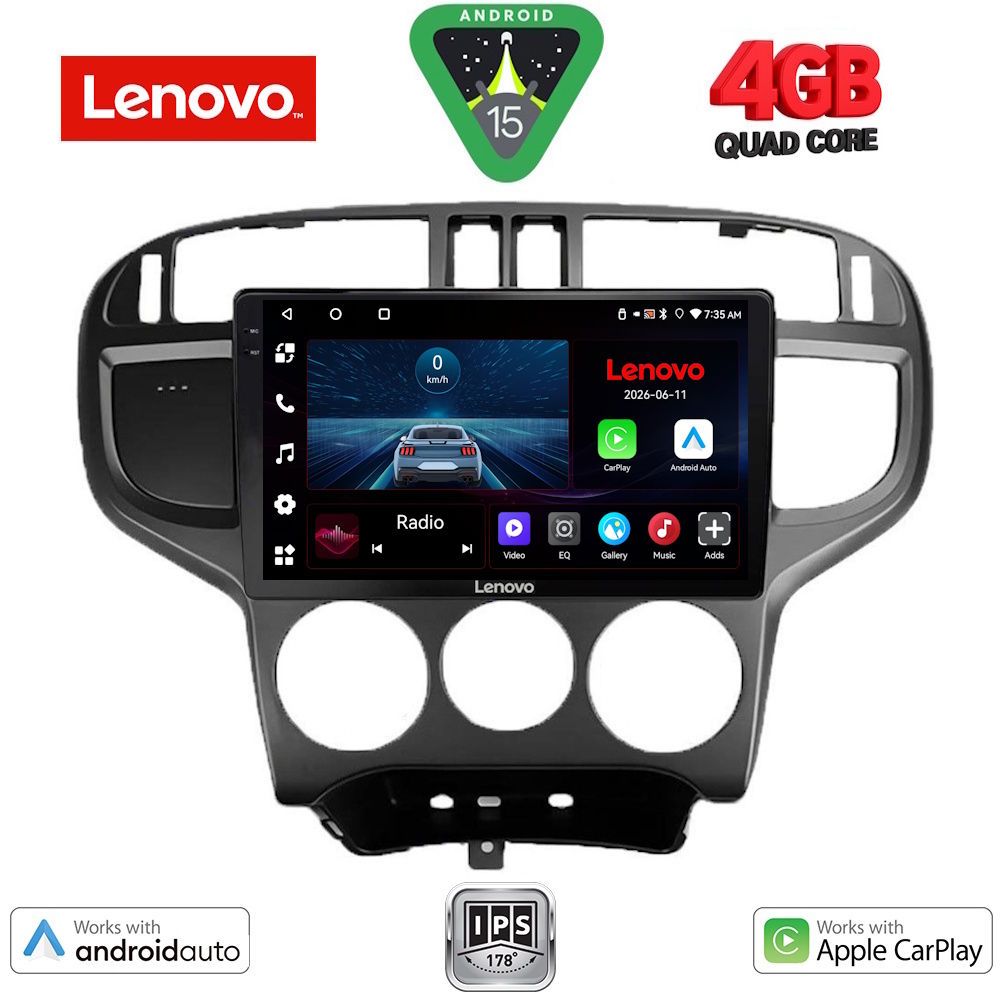 Βλησαρούλης Car Center - LENOVO LVE 8240_CPAA (9inc) MULTIMEDIA TABLET for HYUNDAI MATRIX mod. 2001-2010