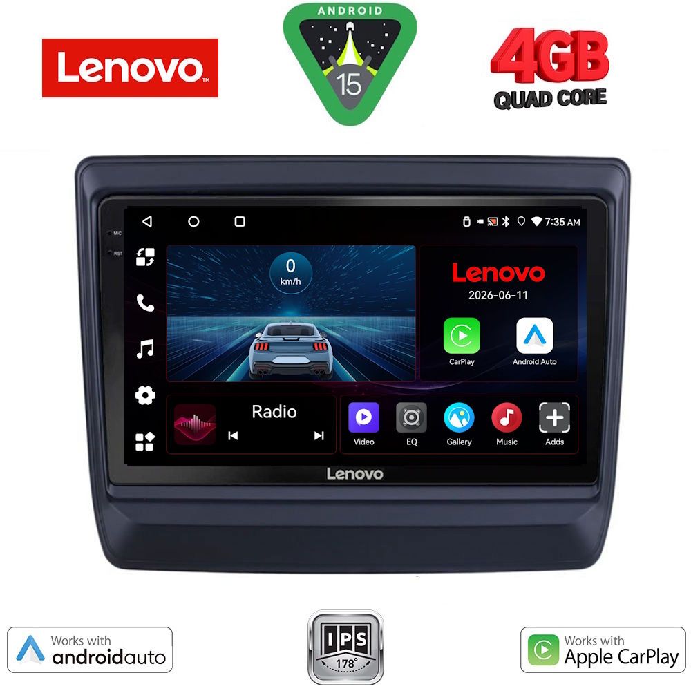 Βλησαρούλης Car Center - LENOVO LVE 8256_CPAA (9inc) MULTIMEDIA TABLET for ISUZU DMAX mod. 2020-2026