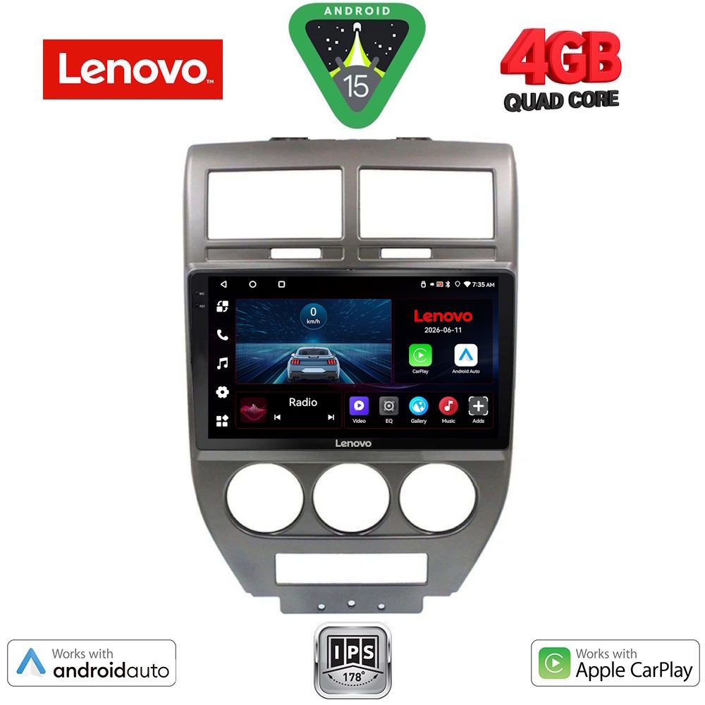 Βλησαρούλης Car Center - LENOVO LVE 8276_CPAA (10inc) MULTIMEDIA TABLET for JEEP COMPASS - PATRIOT mod. 2007-2016