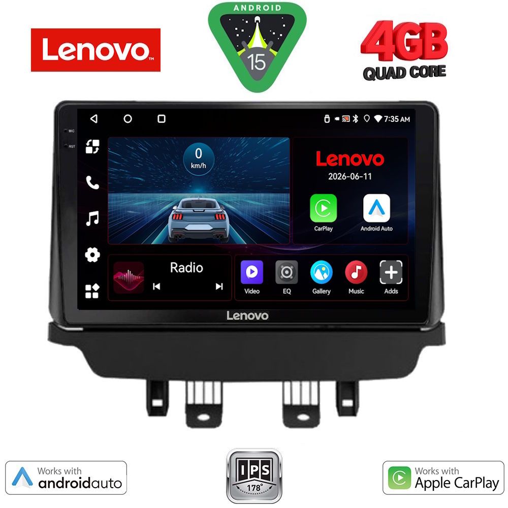 Βλησαρούλης Car Center - LENOVO LVE 8362_CPAA (9inc) MULTIMEDIA TABLET for MAZDA 2 mod. 2014-2023
