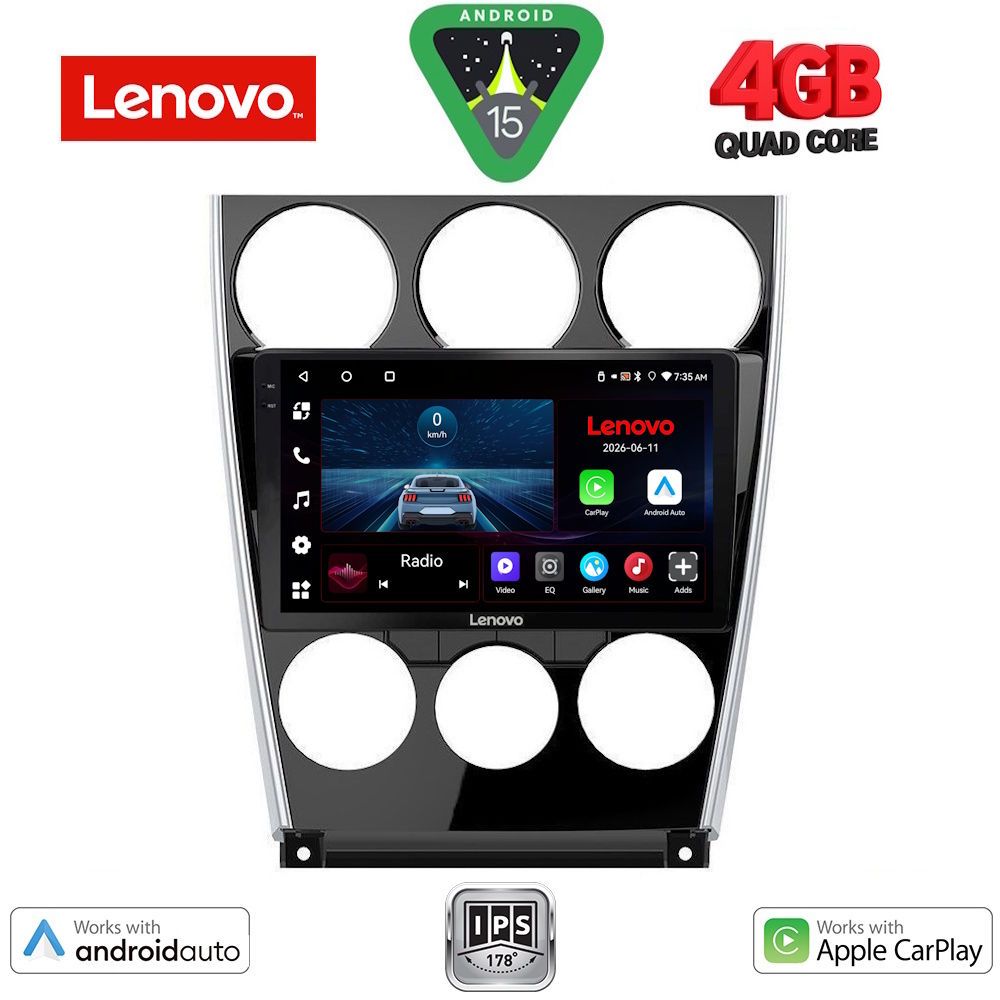 Βλησαρούλης Car Center - LENOVO LVE 8375_CPAA (9inc) MULTIMEDIA TABLET for MAZDA 6 (FACELIFT) mod. 2005-2008