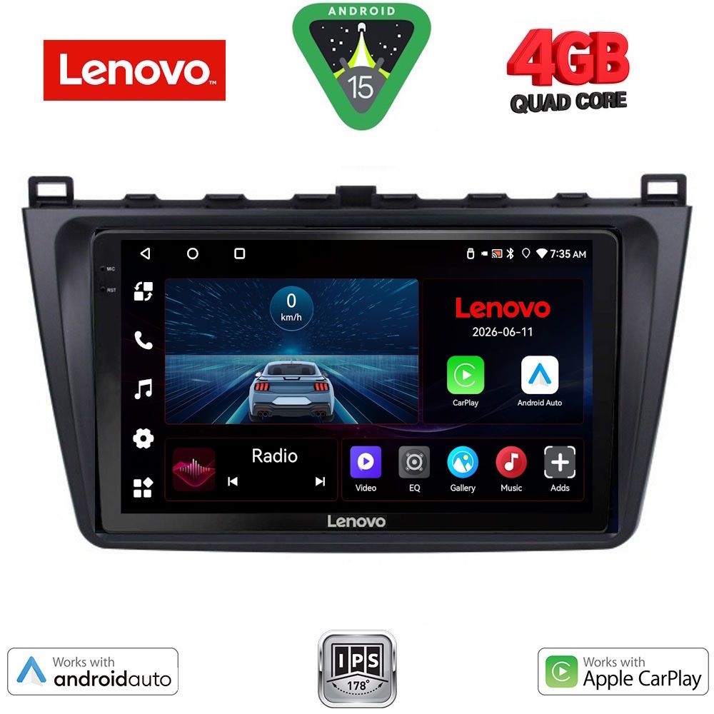 Βλησαρούλης Car Center - LENOVO LVE 8377_CPAA (9inc) MULTIMEDIA TABLET for MAZDA 6 mod. 2008-2012