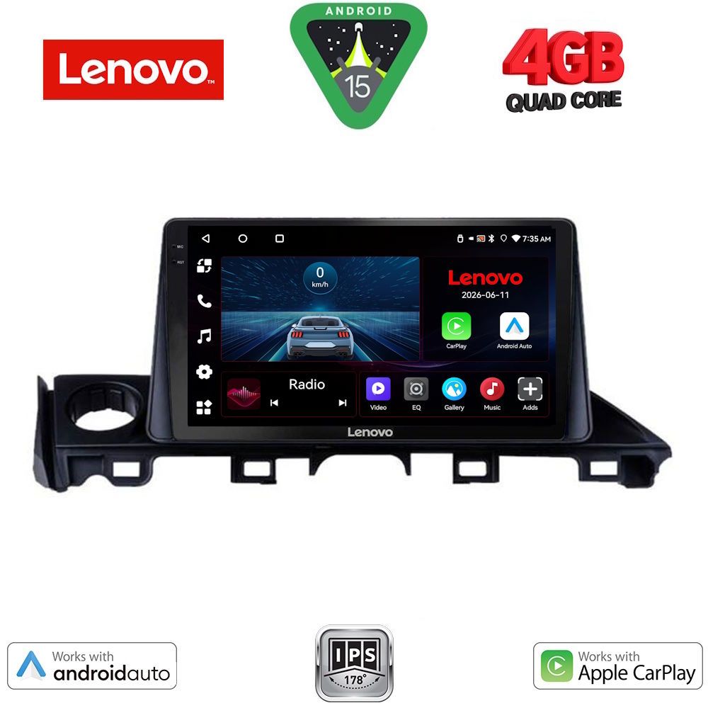 Βλησαρούλης Car Center - LENOVO LVE 8379_CPAA (9inc) MULTIMEDIA TABLET for MAZDA 6 mod. 2017-2020