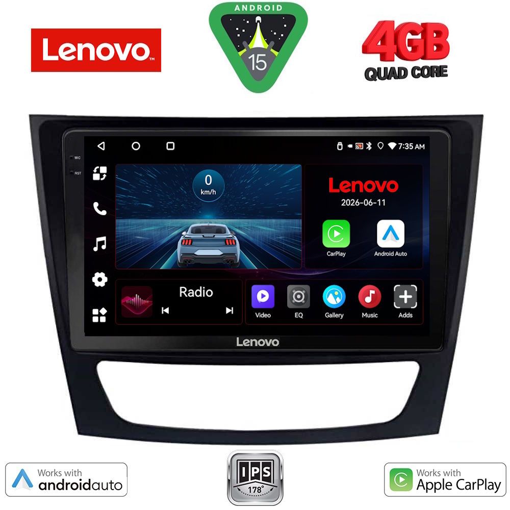 Βλησαρούλης Car Center - LENOVO LVE 8408_CPAA (9inc) MULTIMEDIA TABLET for MERCEDES E (W211) – CLS (W219) mod. 2003-2009