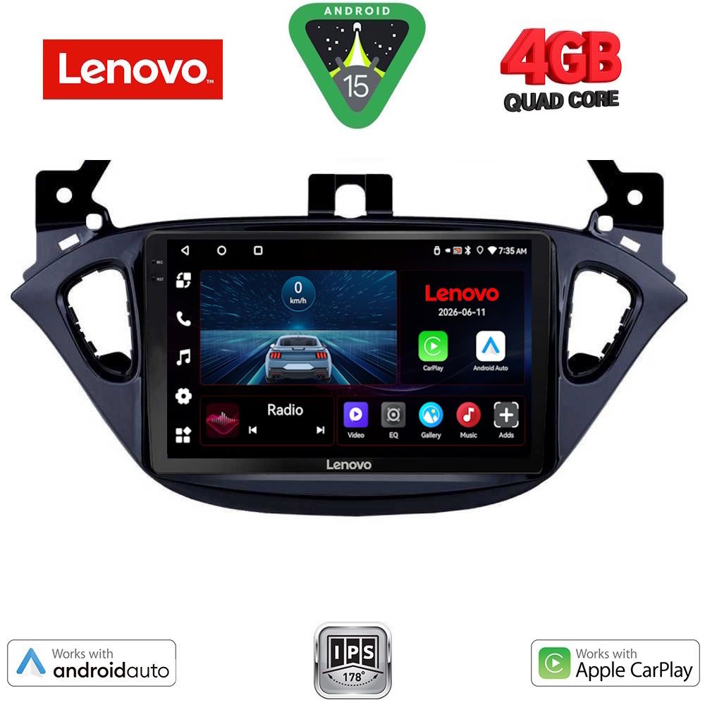 Βλησαρούλης Car Center - LENOVO LVE 8486_CPAA (9inc) MULTIMEDIA TABLET for OPEL ADAM - CORSA E  mod. 2014-2019