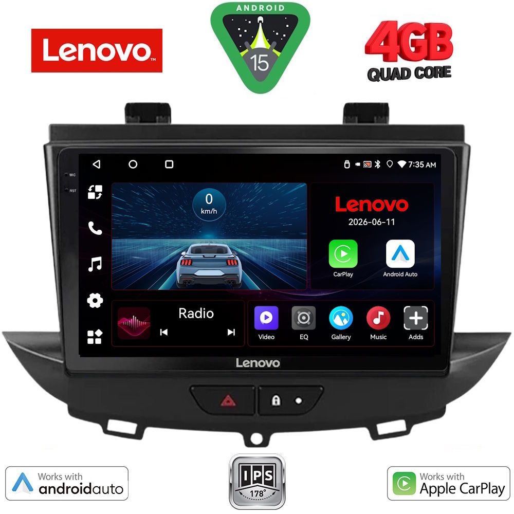 Βλησαρούλης Car Center - LENOVO LVE 8490_CPAA (9inc) MULTIMEDIA TABLET for OPEL CROSSLAND – GRANDLAND mod. 2017-2025