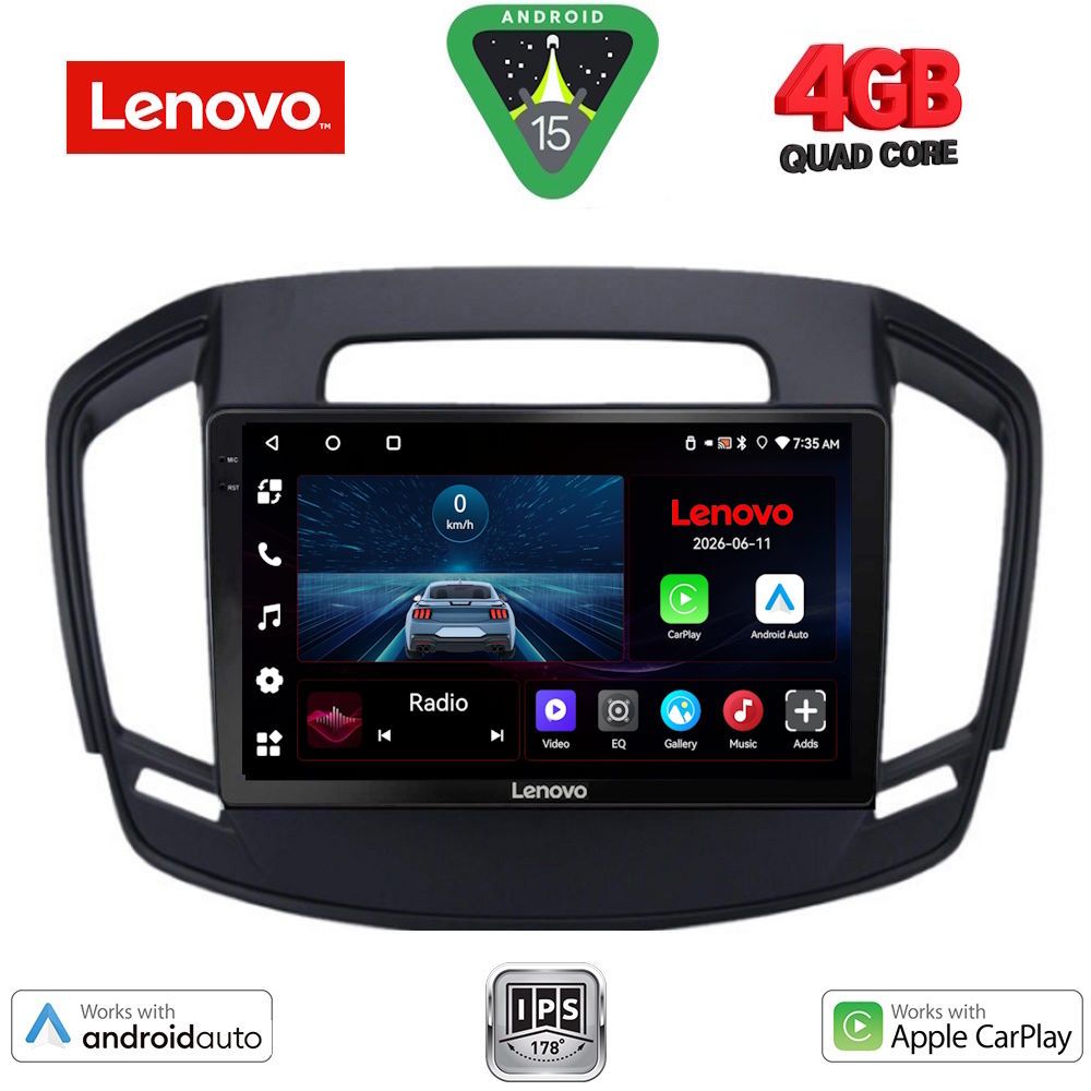 Βλησαρούλης Car Center - LENOVO LVE 8492_CPAA (9inc) MULTIMEDIA TABLET for OPEL INSIGNIA  mod. 2014-2017