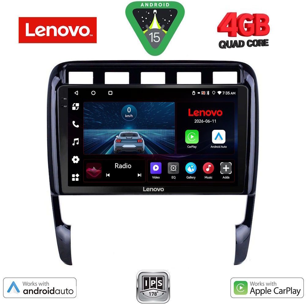 Βλησαρούλης Car Center - LENOVO LVE 8535_CPAA (9inc) MULTIMEDIA TABLET for PORSCHE CAYENNE mod. 2002-2011