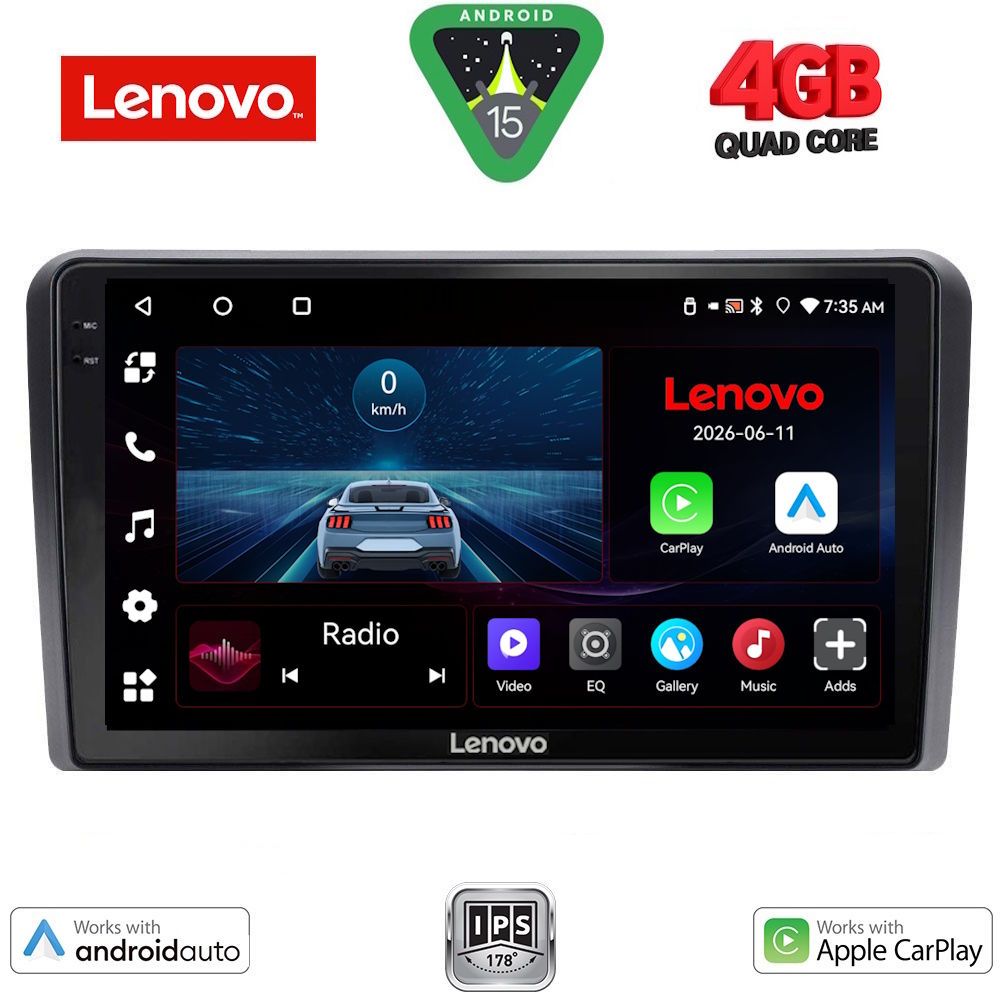 Βλησαρούλης Car Center - LENOVO LVE 8744_CPAA (9inc) MULTIMEDIA TABLET for GOLF 4 mod. 1998-2003