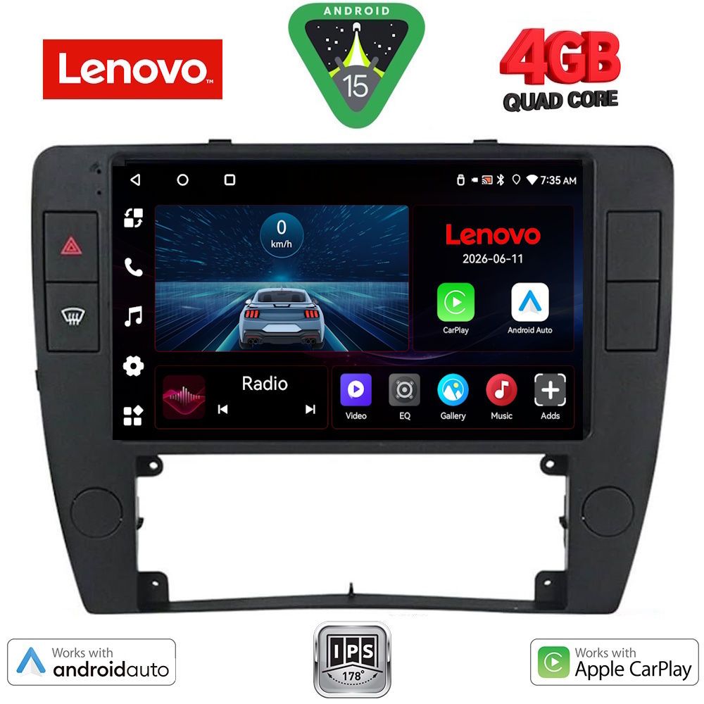 Βλησαρούλης Car Center - LENOVO LVE 8749_CPAA  (9inc) MULTIMEDIA TABLET for VW PASSAT mod. 2000-2005