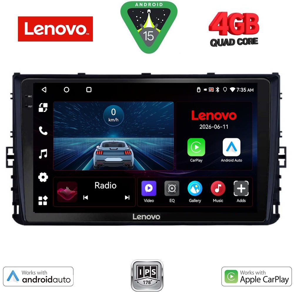 Βλησαρούλης Car Center - LENOVO LVE 8758_CPAA (9inc) MULTIMEDIA TABLET for VW POLO – TROC – TCROSS mod. 2017>