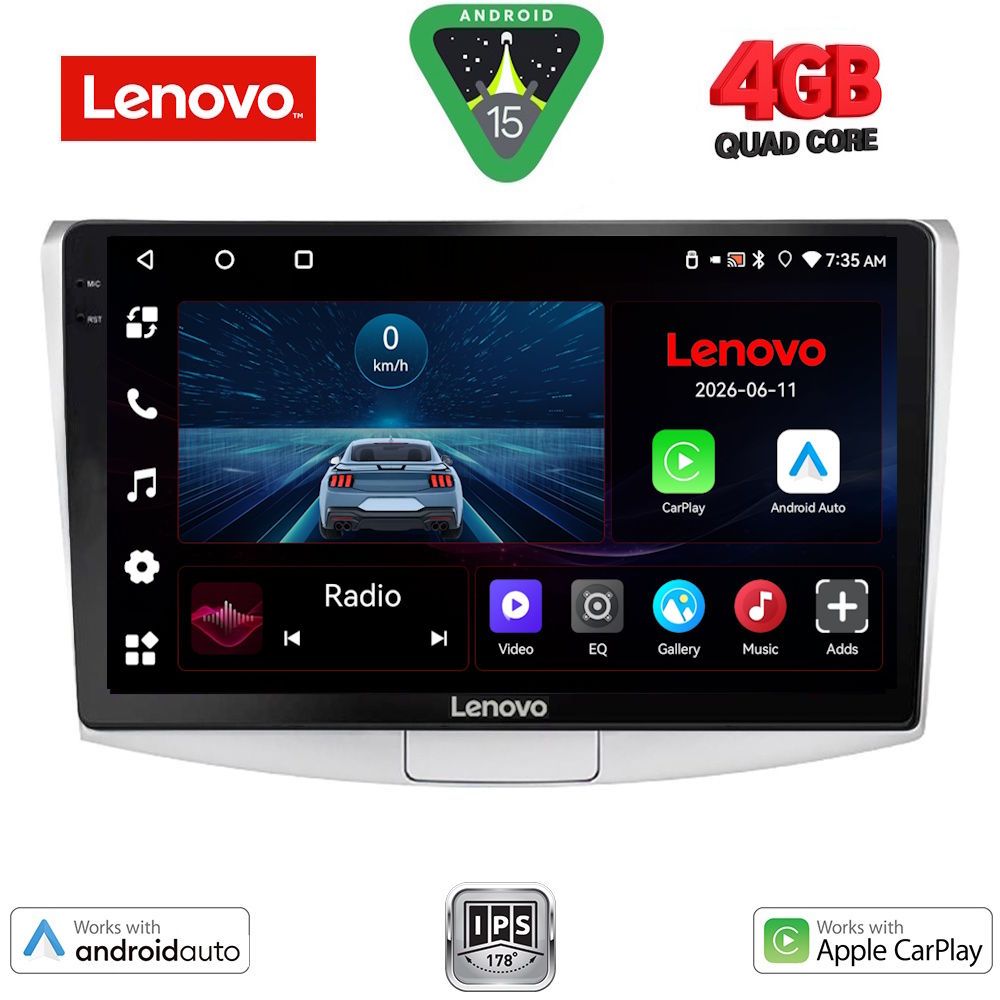 Βλησαρούλης Car Center - LENOVO LVE 8764_CPAA (10inc) MULTIMEDIA TABLET for VW PASSAT mod. 2010-2015