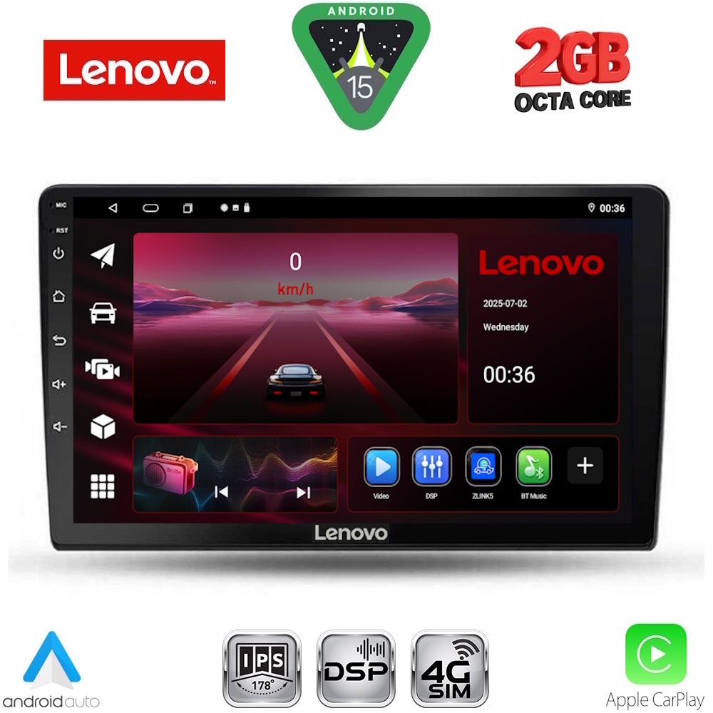 Βλησαρούλης Car Center - LENOVO LVF 5103B_CPA (9inc) MULTIMEDIA TABLET for DACIA DUSTER mod. 2012-2019