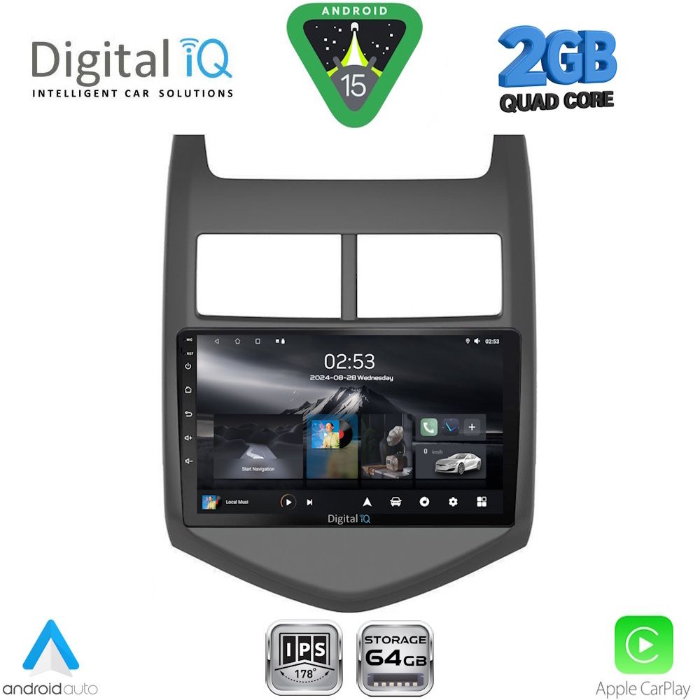 Βλησαρούλης Car Center - DIGITAL IQ RSD 1074_CPA (9inc) MULTIMEDIA TABLET for CHEVROLET AVEO mod. 2011-2014
