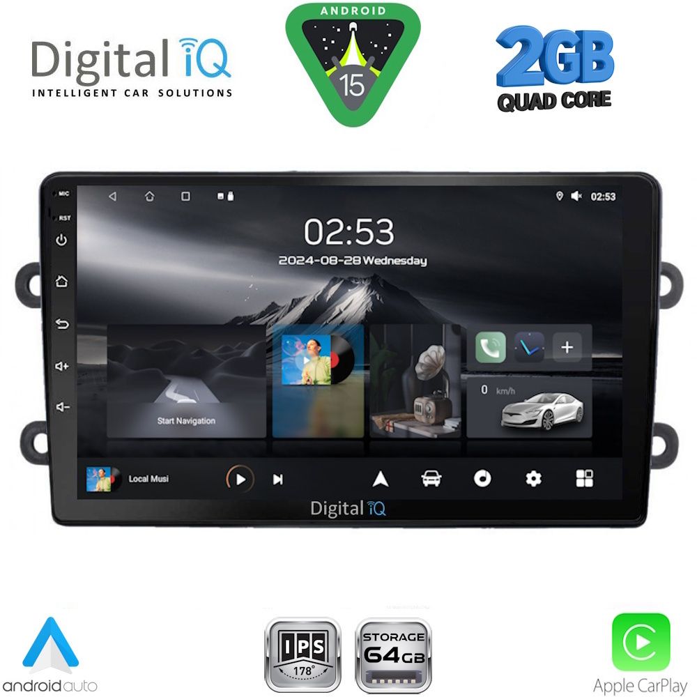 Βλησαρούλης Car Center - DIGITAL IQ RSD 1102_CPA (9inc) MULTIMEDIA TABLET for DACIA DUSTER mod. 2012-2019