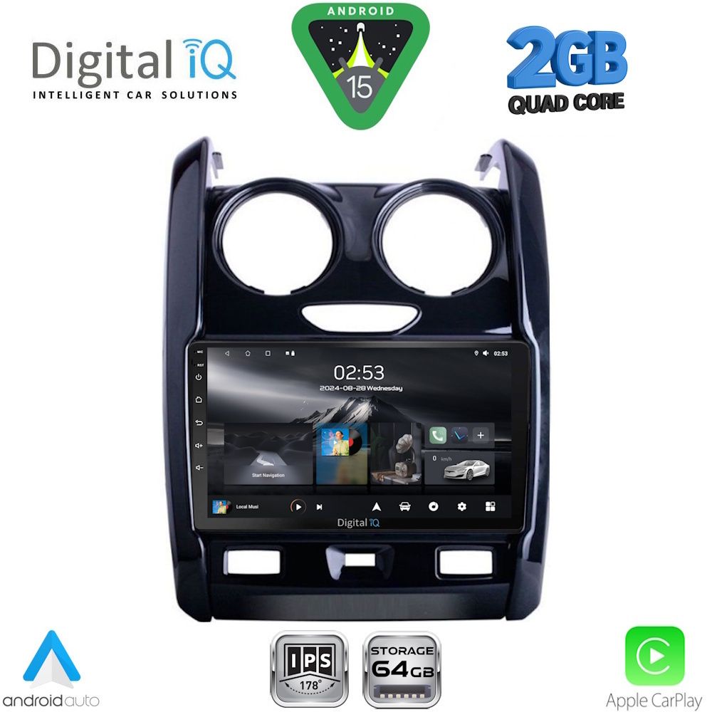 Βλησαρούλης Car Center - DIGITAL IQ RSD 1103_CPA (9inc) MULTIMEDIA TABLET for DACIA DUSTER mod. 2012-2019