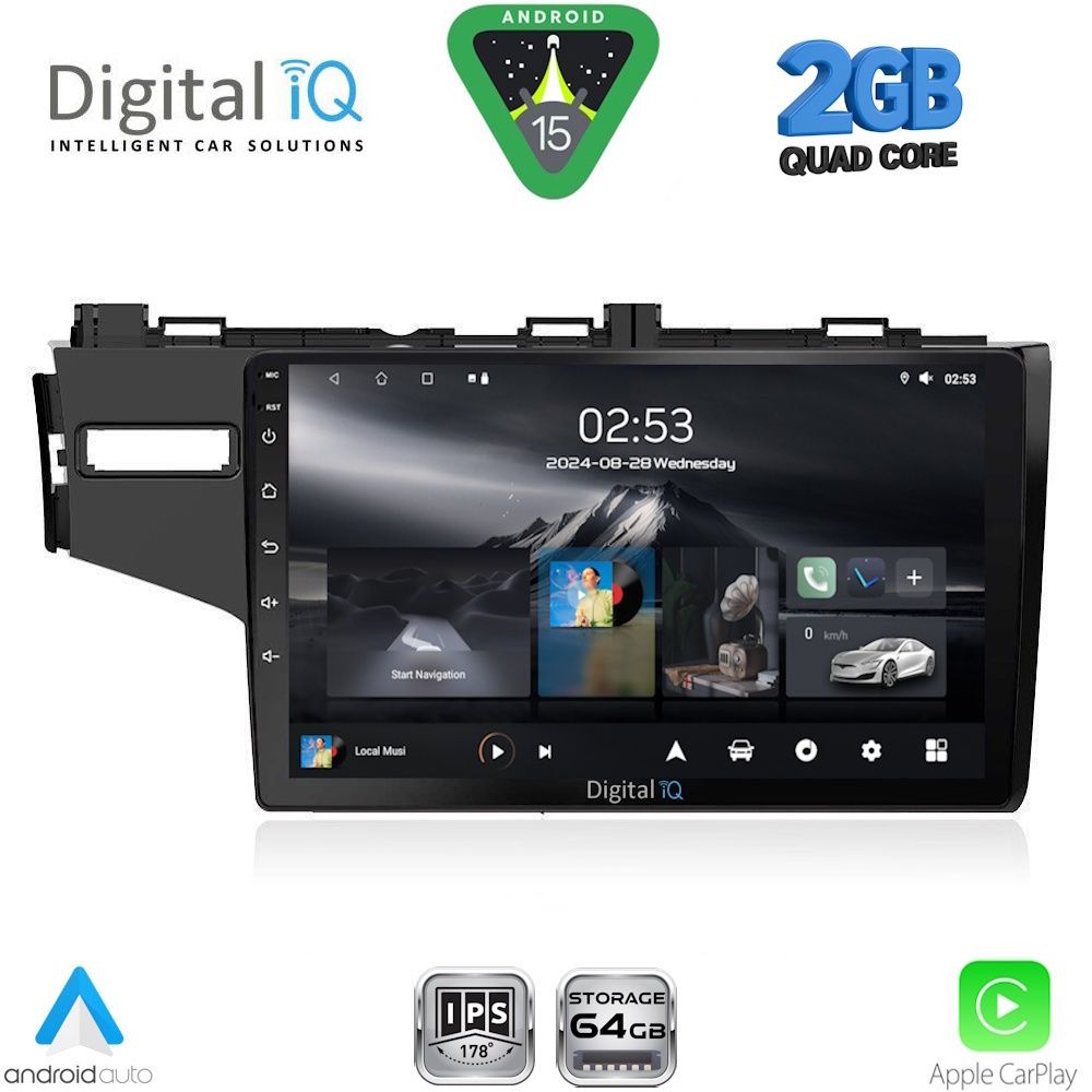 Βλησαρούλης Car Center - DIGITAL IQ RSD 1212_CPA (10inc) MULTIMEDIA TABLET for HONDA JAZZ mod. 2013-2019