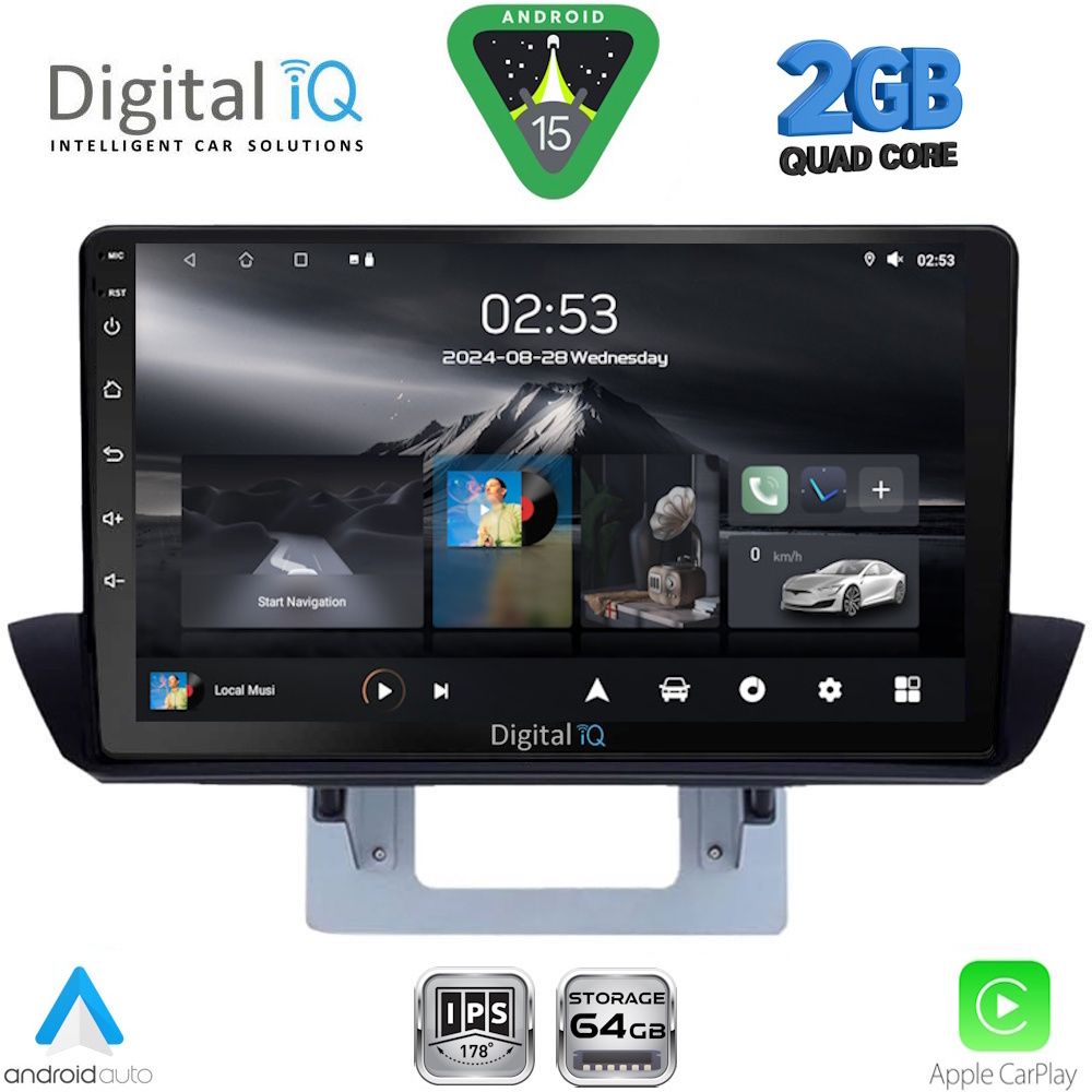 Βλησαρούλης Car Center - DIGITAL IQ RSD 1364_CPA DASH (9inc) MULTIMEDIA TABLET for MAZDA BT50 mod. 2012-2019