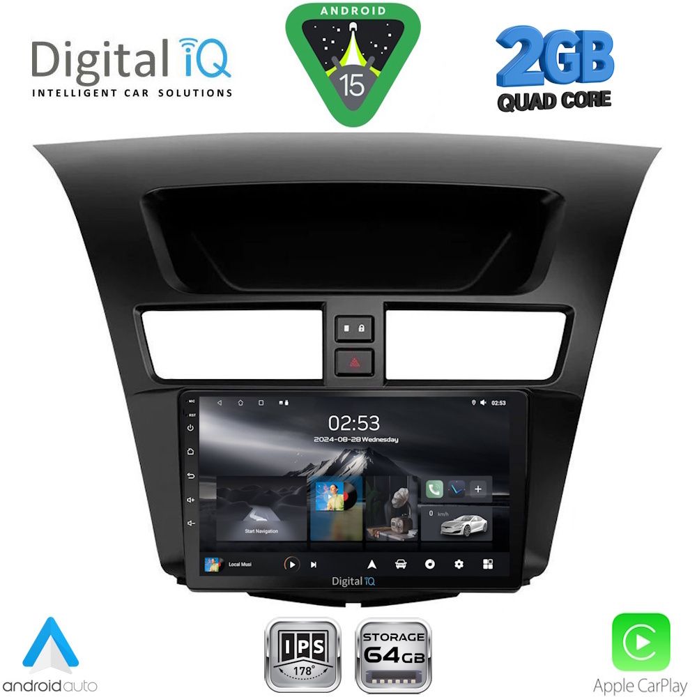 Βλησαρούλης Car Center - DIGITAL IQ RSD 1364_CPA (9inc) MULTIMEDIA TABLET for MAZDA BT50 mod. 2012-2019