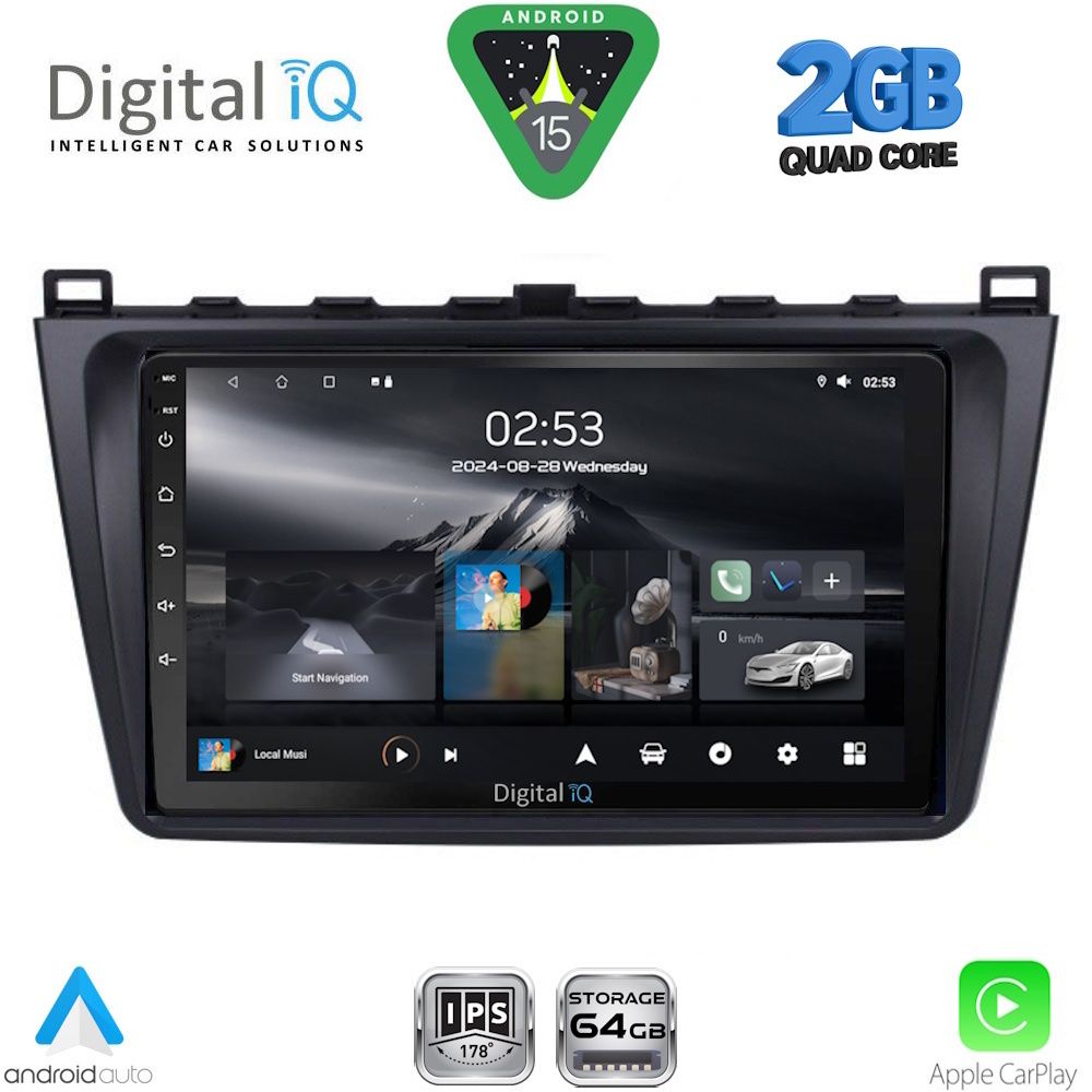Βλησαρούλης Car Center - DIGITAL IQ RSD 1377_CPA (9inc) MULTIMEDIA TABLET for MAZDA 6 mod. 2008-2012
