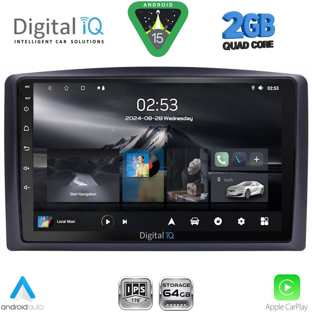 Βλησαρούλης Car Center - DIGITAL IQ RSD 1421_CPA (10inc) MULTIMEDIA TABLET for MERCEDES VITO – VIANO  (W447) mod. 2015-2022
