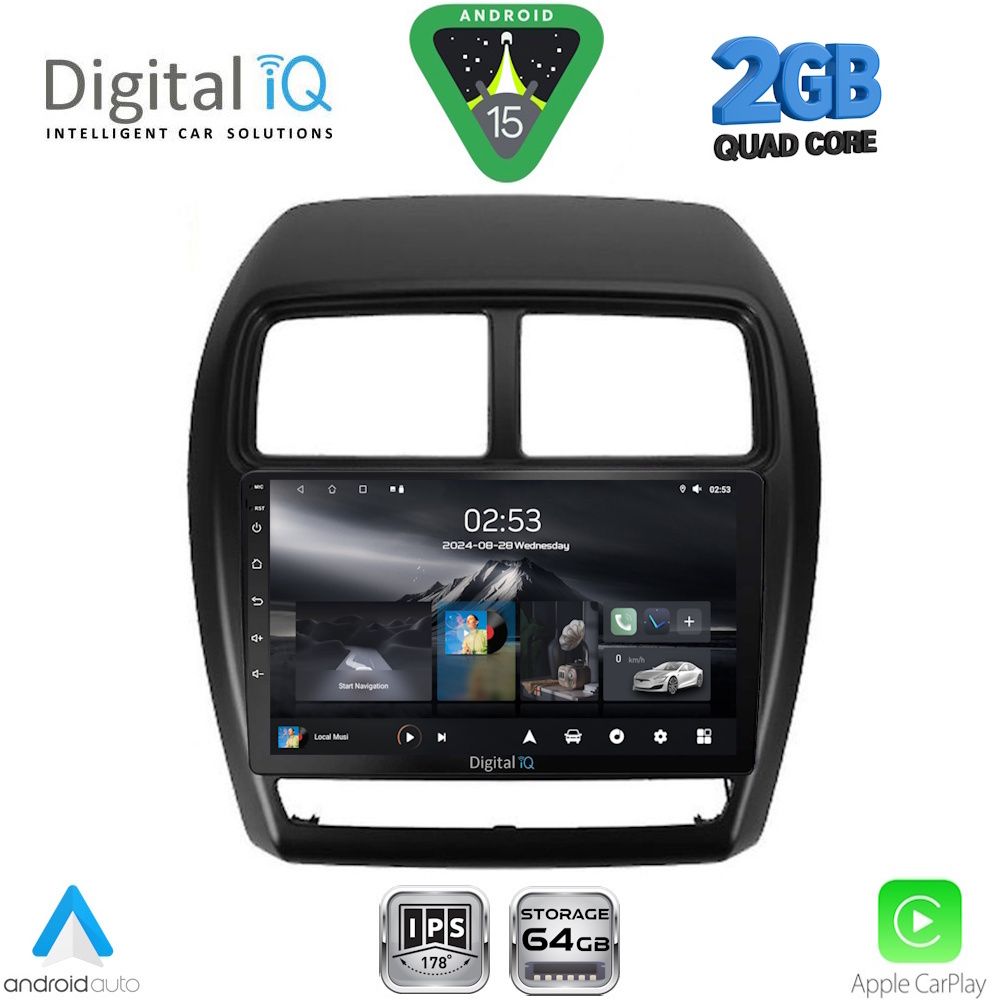 Βλησαρούλης Car Center - DIGITAL IQ RSD 1431_CPA (9inc) MULTIMEDIA TABLET for MITSUBISHI ASX mod. 2020-2023