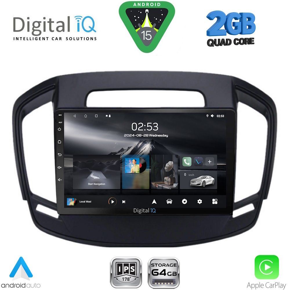 Βλησαρούλης Car Center - DIGITAL IQ RSD 1492_CPA (9inc) MULTIMEDIA TABLET for OPEL INSIGNIA mod. 2014-2017
