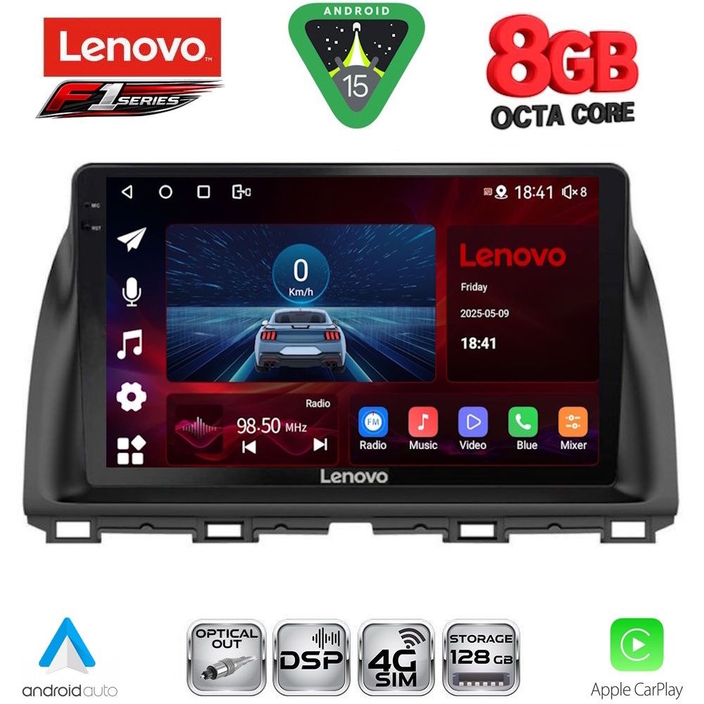 Βλησαρούλης Car Center - LENOVO SSR 10380_CPA (10inc) MULTIMEDIA TABLET for MAZDA CX5 mod. 2013-2017