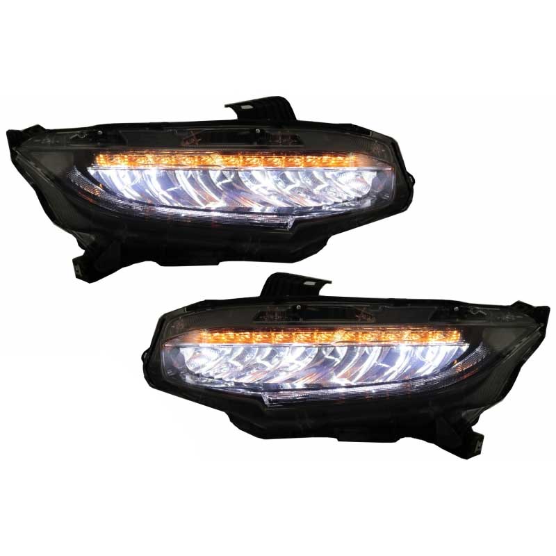 Βλησαρούλης Car Center - ΦΑΝΑΡΙΑ FULL LED ΓΙΑ HONDA CIVIC MK10 (FC/FK) (2016+) ΜΕ ΔΥΝΑΜΙΚΗ ΕΝΔΕΙΞΗ ΦΛΑΣ LEDEVO 2ΤΜΧ
