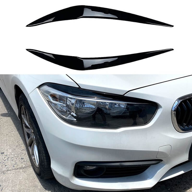 Βλησαρούλης Car Center - Φρυδάκια Μπροστινών Φαναριών Για Bmw 1 F20/F21 LCI 2015-2019 Βαμμένα Μάυρο Γυαλιστερό Χρώμα 2 Τεμάχια