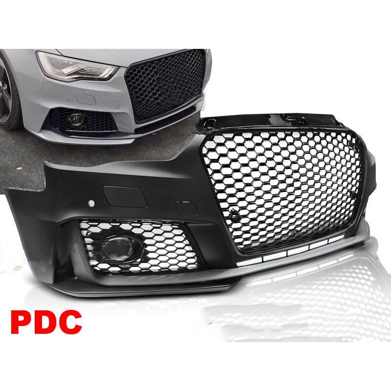 Βλησαρούλης Car Center - Μπροστινός Προφυλακτήρας Για Audi A3 8V 11-16 Hatchback / Sportback RS3 Look Με Μάσκα Μαύρη Γυαλιστερή