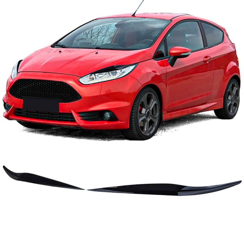 Βλησαρούλης Car Center - Φρυδάκια Μπροστινών Φαναριών Για Ford Fiesta 12-17 Evil Eye Μαύρο Γυαλιστερό 2 Τεμάχια