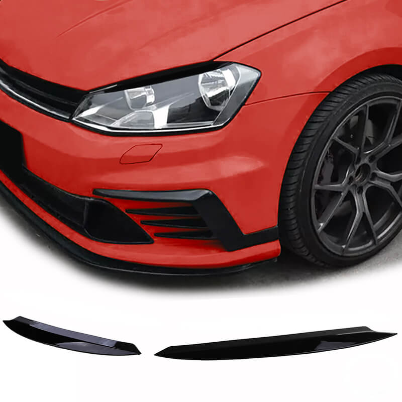 Βλησαρούλης Car Center - Φρυδάκια Μπροστινών Φαναριών Για VW Golf 7 12-21 Evil Eye Μαύρο Γυαλιστερό 2 Τεμάχια