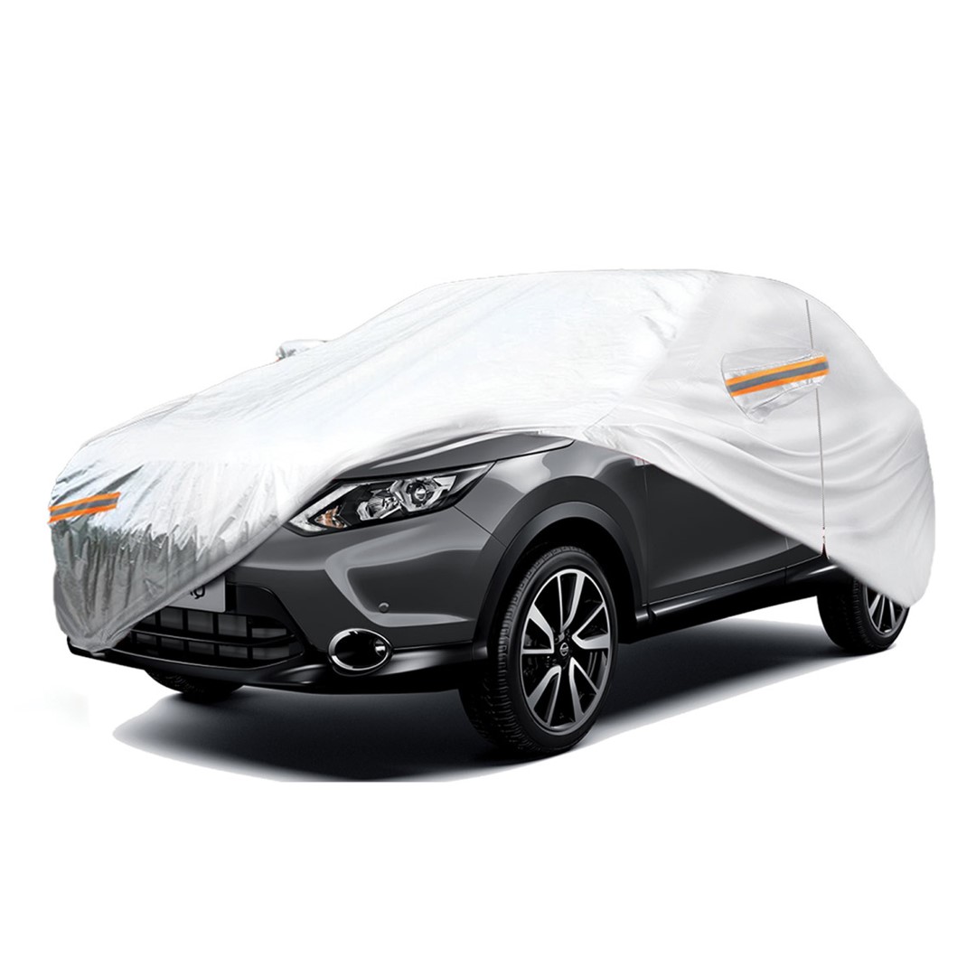 Βλησαρούλης Car Center - Amio - Κουκούλα Αυτοκινήτου Cotton 120g με φερμουάρ διάσταση 510 x 185 x 150 cm χρώμα ασημί μέγεθος SUV/Van X-Large για Επιβατικά Αυτοκίνητα - 1 τεμ. (01114/AM)