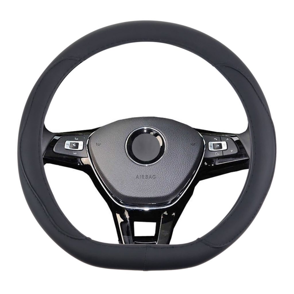 Βλησαρούλης Car Center - Amio - ΚΑΛΥΜΜΑ ΤΙΜΟΝΙΟΥ SWC-22-M 37-39 cm ΣΕ ΣΧΗΜΑ D ΓΙΑ ΚΟΜΜΕΝΑ ΤΙΜΟΝΙΑ ΜΑΥΡΟ/ΕΛΑΣΤΙΚΟ/ΔΕΡΜΑΤΙΝΗ - 1 ΤΕΜ. (02304/AM)