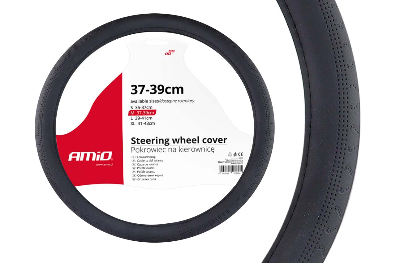 Βλησαρούλης Car Center - Amio - ΚΑΛΥΜΜΑ ΤΙΜΟΝΙΟΥ 37/39CM SWC-31 ΜΑΥΡΟ - 1 τεμ. (02568/AM)