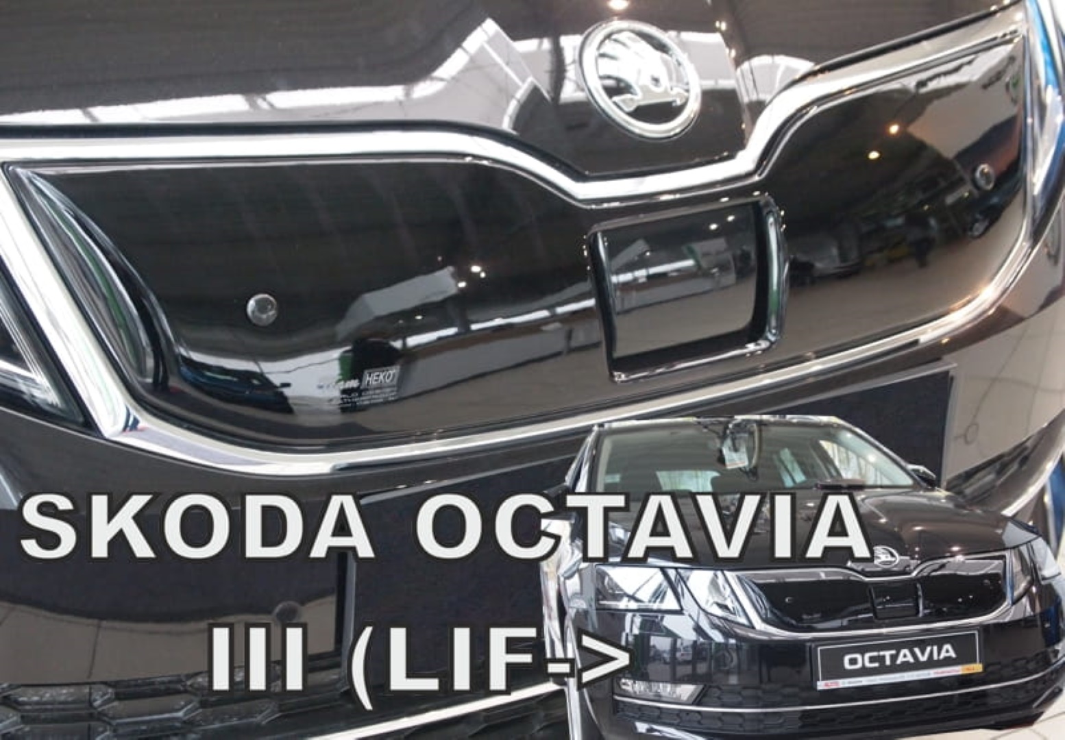 Βλησαρούλης Car Center - ΚΑΛΥΜΜΑ ΨΥΓΕΙΟΥ ΧΕΙΜΩΝΑ ΓΙΑ SKODA OCTAVIA 3 A7 2016+ ΑΠΟ ΕΥΚΑΜΠΤΟ ΦΙΜΕ ΠΛΑΣΤΙΚΟ HEKO - 1 ΤΕΜ.
