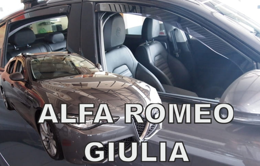 Βλησαρούλης Car Center - ΑΝΕΜΟΘΡΑΥΣΤΕΣ ΓΙΑ ALFA ROMEO GIULIA 4D 2016+ ΣΕΤ ΑΥΤΟΚΙΝΗΤΟΥ ΑΠΟ ΕΥΚΑΜΠΤΟ ΦΙΜΕ ΠΛΑΣΤΙΚΟ HEKO - 4 ΤΕΜ.