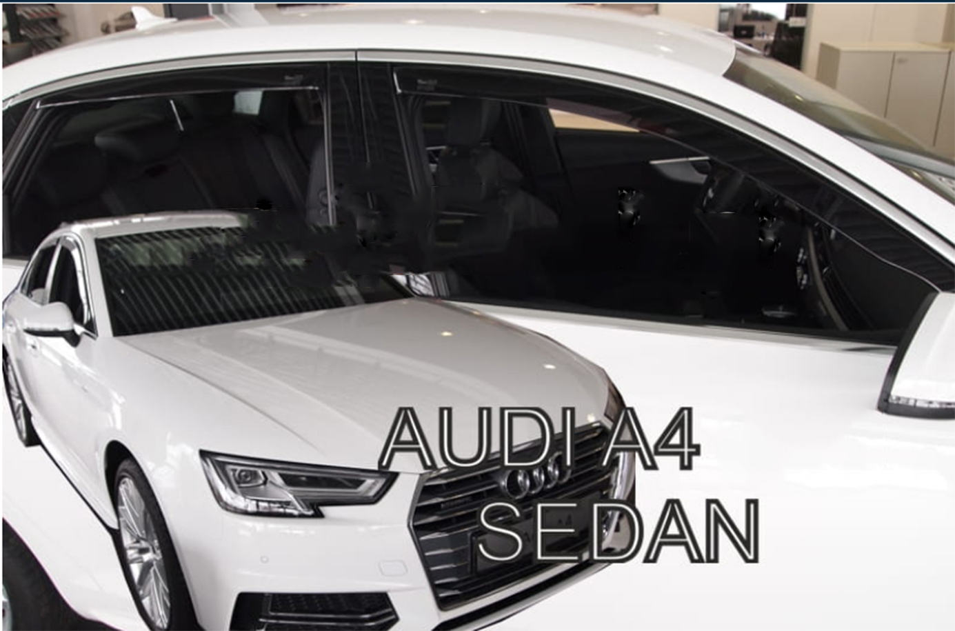 Βλησαρούλης Car Center - ΑΝΕΜΟΘΡΑΥΣΤΕΣ ΓΙΑ AUDI A4 4D 2016 ΣΕΤ ΑΥΤΟΚΙΝΗΤΟΥ ΑΠΟ ΕΥΚΑΜΠΤΟ ΦΙΜΕ ΠΛΑΣΤΙΚΟ HEKO - 4 ΤΕΜ.